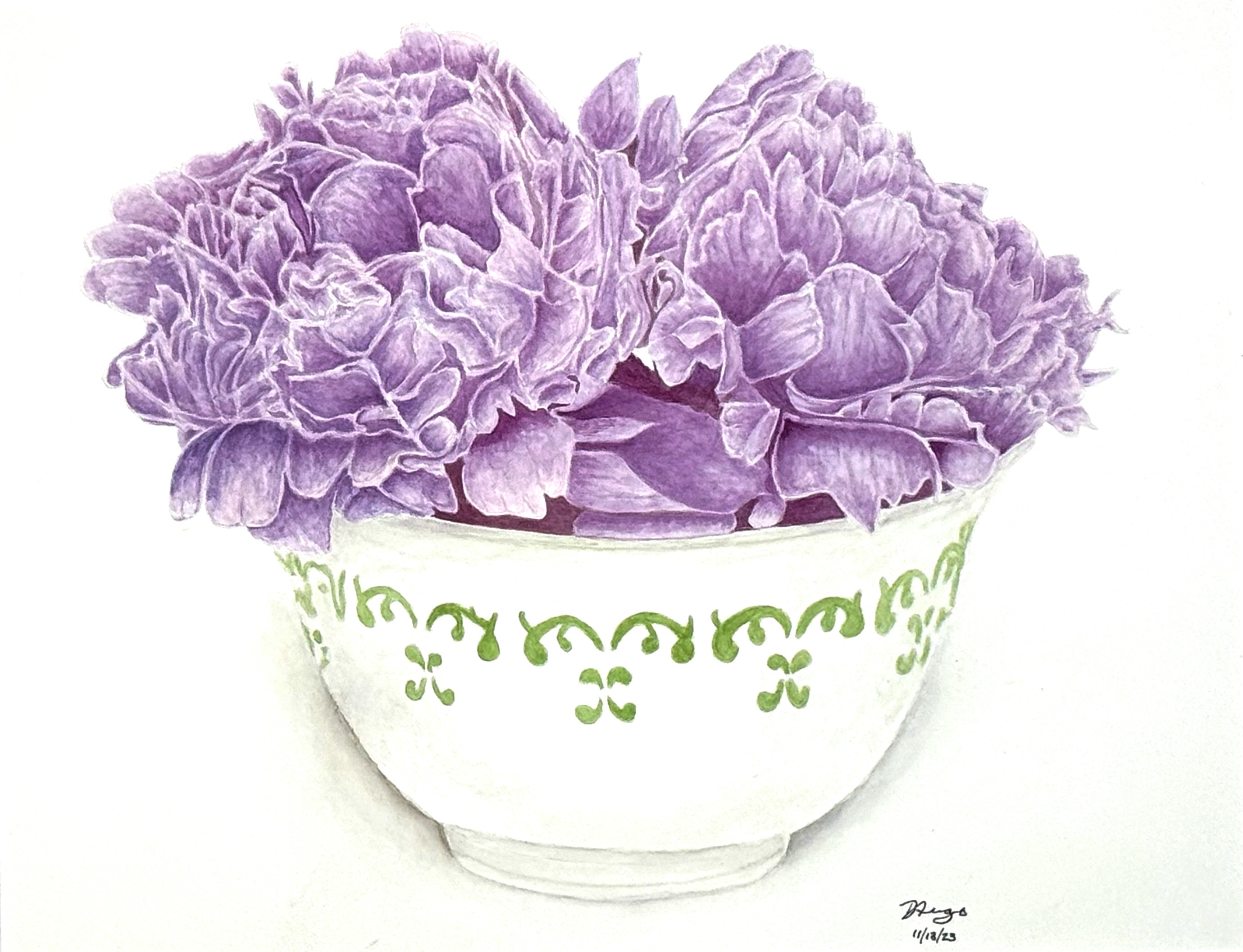 Peonies in Bowl