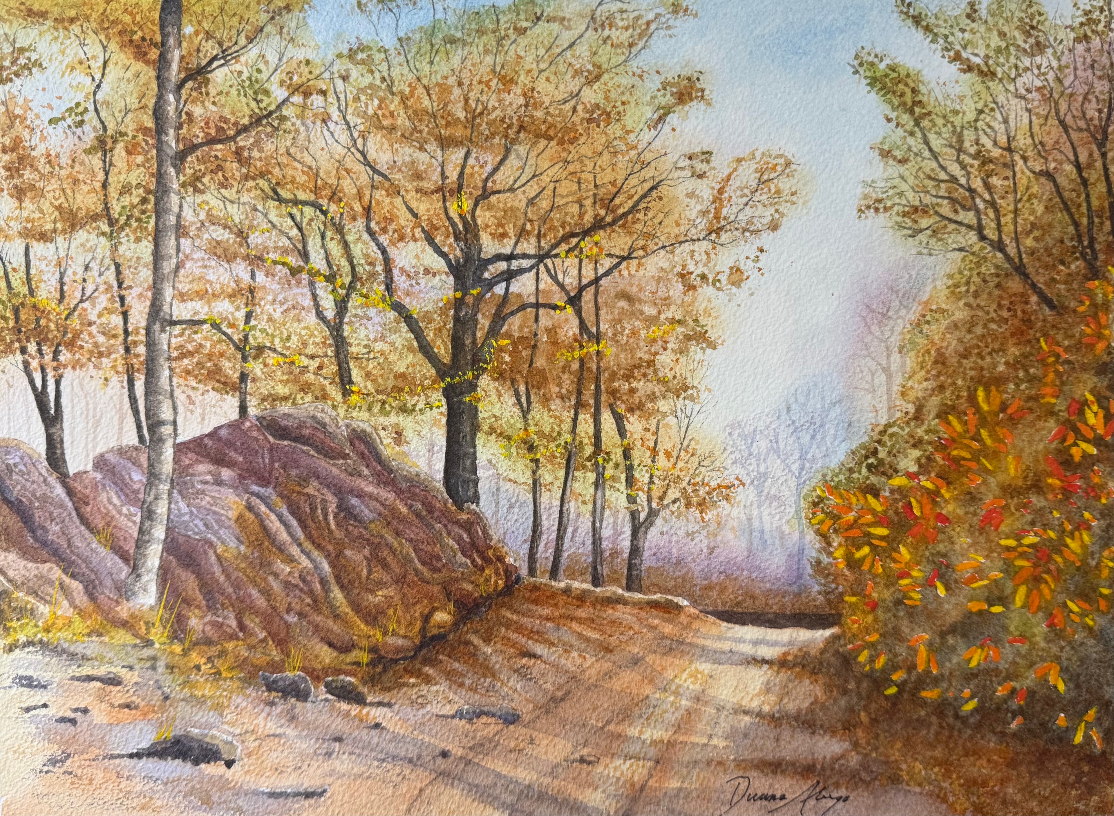 Autumn Rocky Path